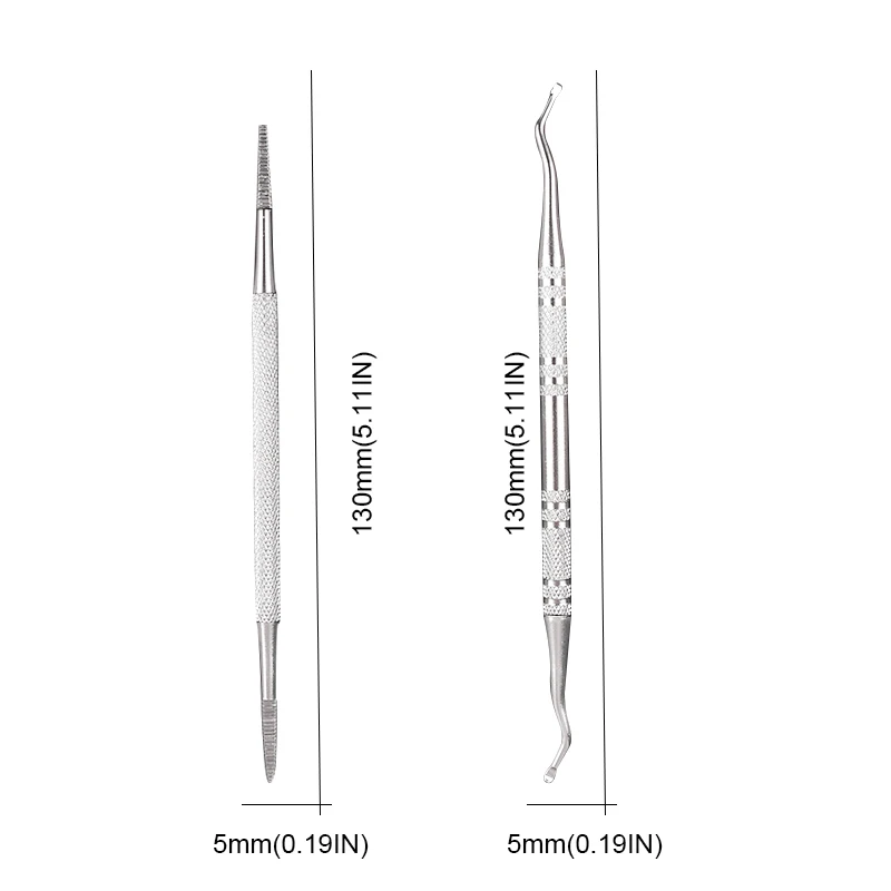 100% Stainless Steel Home Treatment For Ingrown Toenail File And Lifter Double Sided With Storage Case Ingrown Toenail File