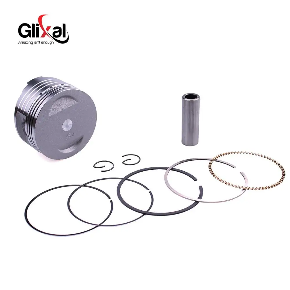 Glixal GY6 175cc 180cc 157QMJ 61mm Piston Kit Ring for TANK ROKETA JALON STRADA TaoTao Peace Moped Gas Scooter ATV Go kart, UTV