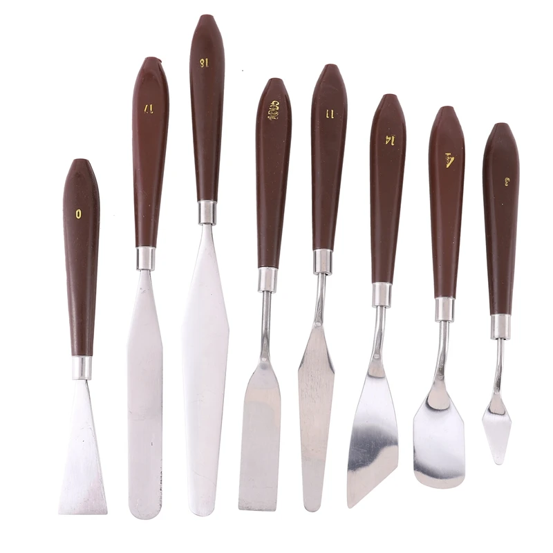 High quality 21 pcs of oil painting knifes set oil painting scraper stainless steel palette knife painting tools art supplies