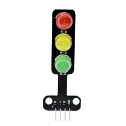 Módulo de luz de tráfico Led 5V salida de señal Digital brillo ordinario 3 luces Control separado