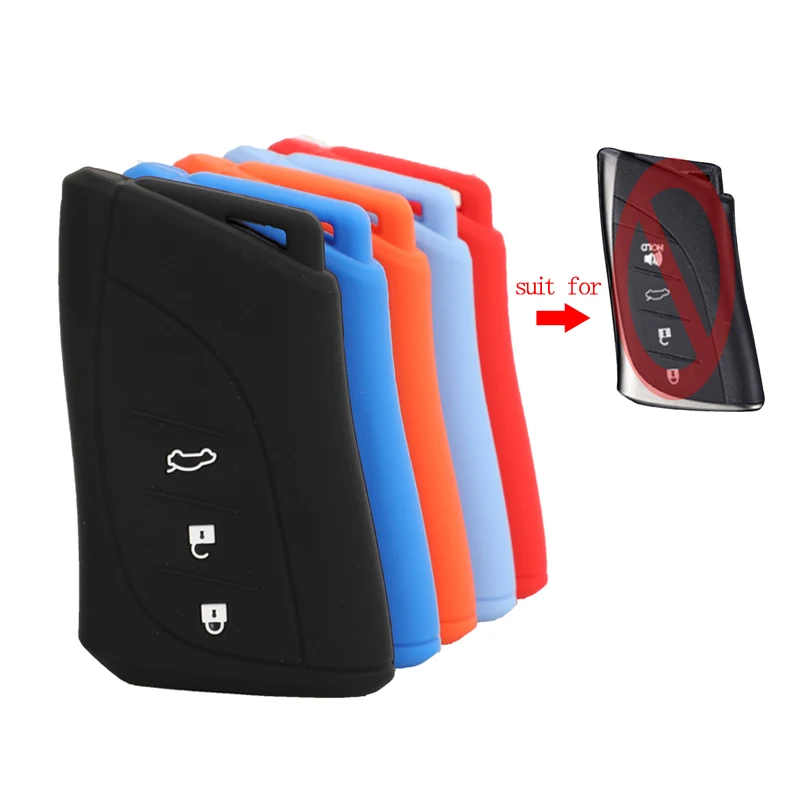 Силиконовый чехол для ключа с дистанционным управлением Jingyuqin, чехол для Lexus ES300h ES200 UX250h LS350 LS500h ES350 ES260 2018, Стайлинг автомобильных ключей