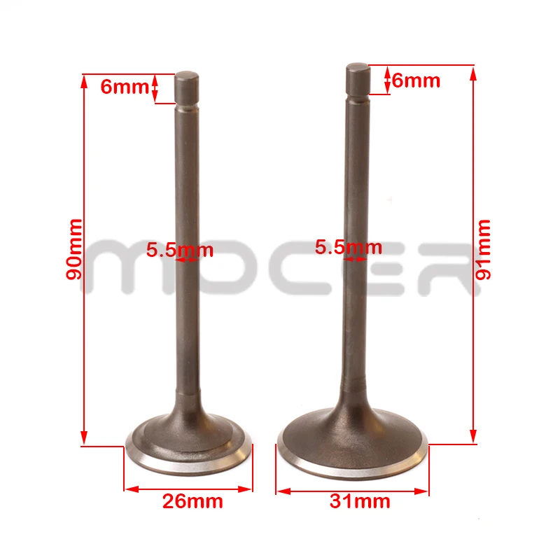 

Fit for Zongshen Loncin Lifan CG150 Motorcycle Valve Intake Exhaust Stem - ATV Go Kart Moped & Scooter Engine Spare Parts