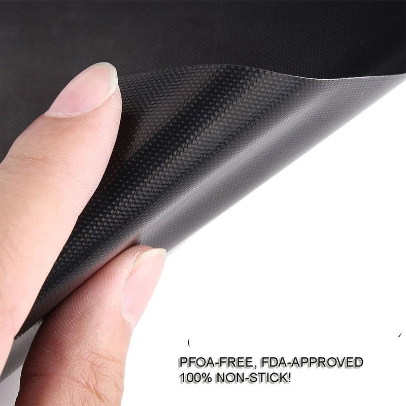 2pcs Thick And Oversized Barbecue Mats Non Stick Barbecue Mats Oven Mats Baking Paper Cooking Barbecue Tools 60 * 40cm