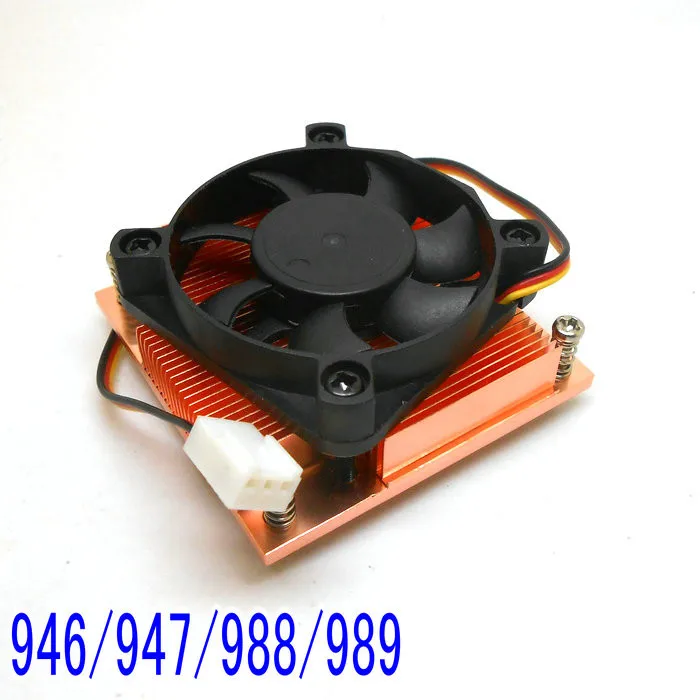 

Ultra-thin PGA946 947 988 989 mobile i3 i5 all copper radiator hole spacing 51mm double ball fan