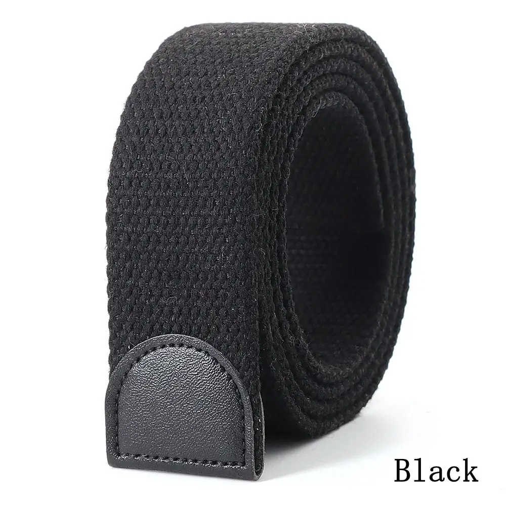 Mens Canvas Outdoor Tactical Canvas Belt Accessories Separate Belt Width 3.8cm Thickness 4mm Men\'s Belt Women\'s Belt (No Buckle)