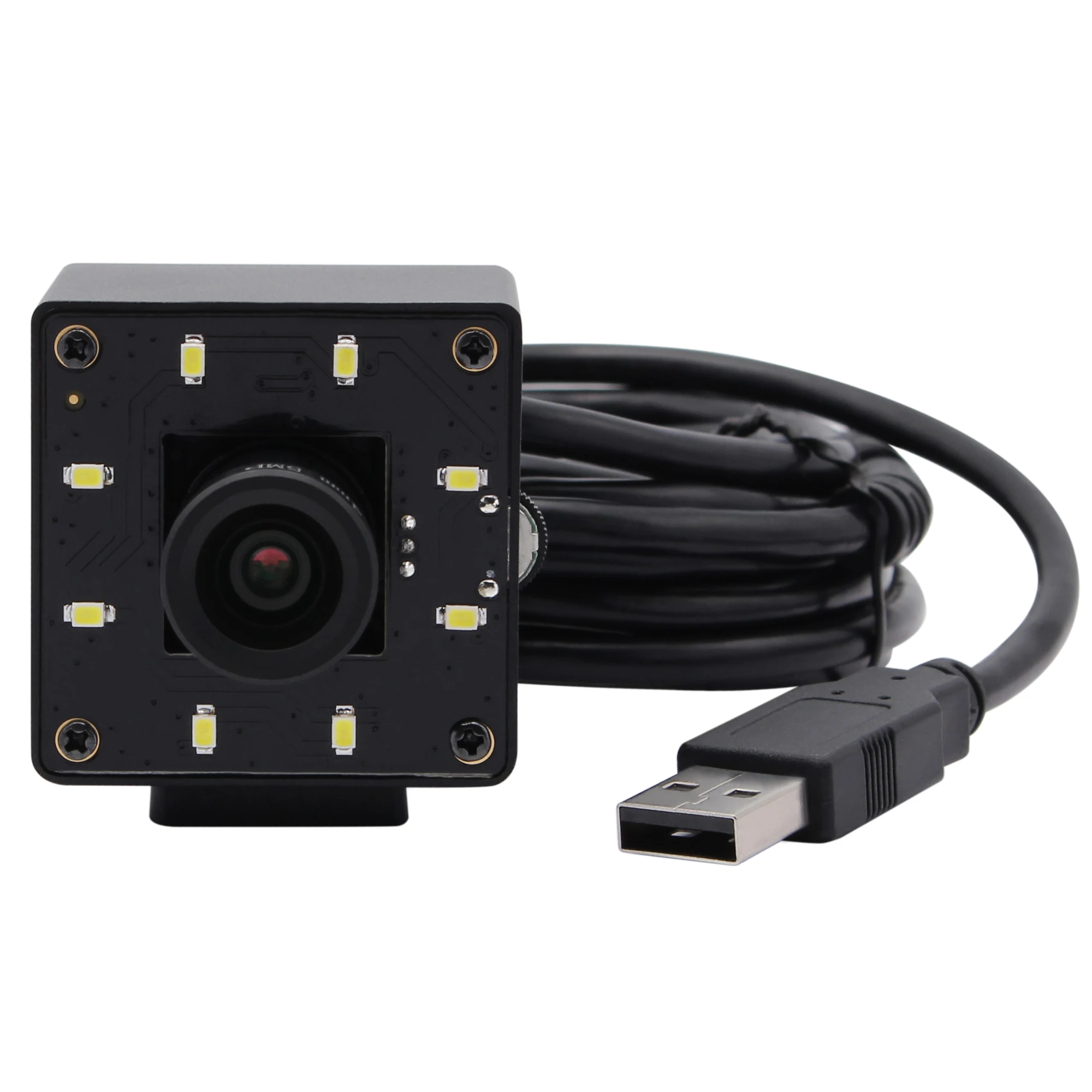 4K USB Webcam MJPEG 30fps 3840x2160 CMOS IMX317 Day and Night Surveillance USB Cameras with Adjustable White LEDS