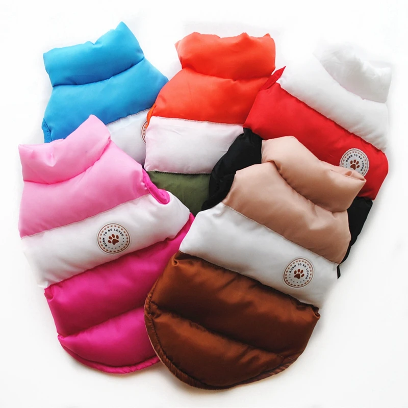 Thicken Warm Dog Clothes Winter Dogs Coat Jacket Vest Waterproof Pet Clothing for Small Medium Dogs Outfit