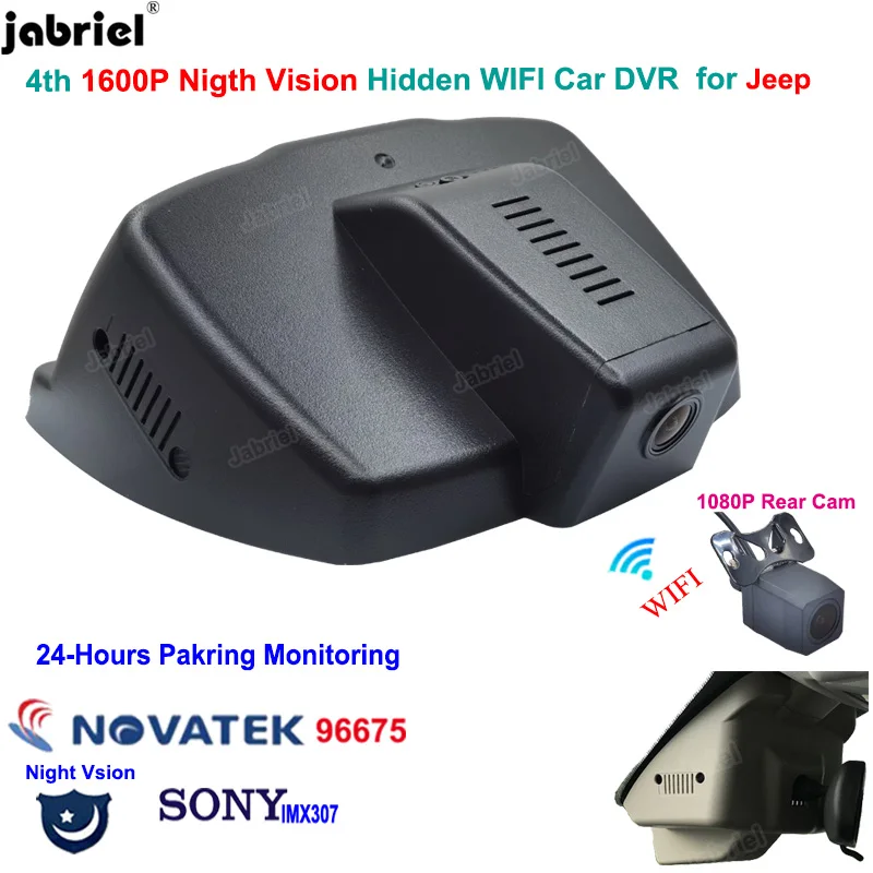 

For Jeep Renegade Dodge Chrysler 2014 2015 2016 2017 2018 Auto WIFI 1600P Night Vision Car Dvr Dash Cam Recorder Dashcam EDR