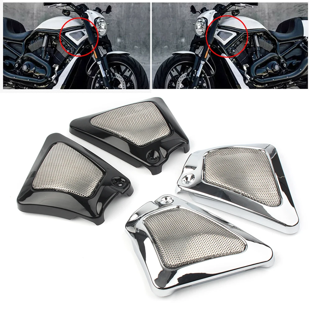 Motorcycle Airbox Frame Neck Side Air Intake Cover For Harley Davidson V-Rod Special VRSCDX 2007-2014 2015 2016 2017 Aluminum