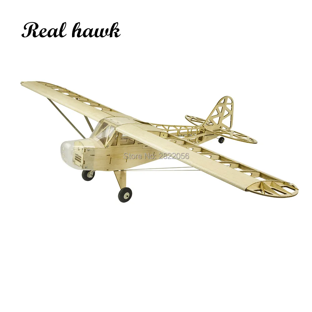 New Piper J3 Cub 1200mm Wingspan Balsa Wood Airplane Models RC Building Toys Woodiness model /WOOD PLANE