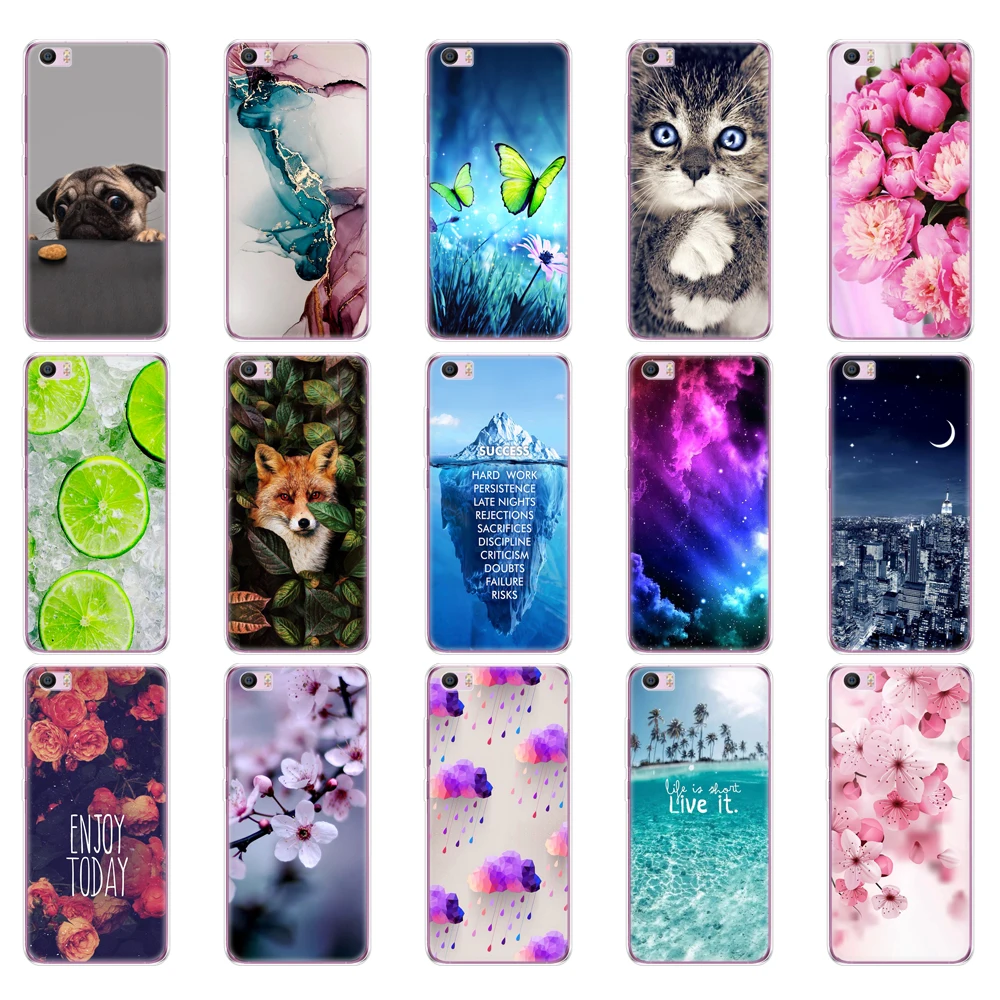 For Xiaomi Mi5s Mi 5s M5s Case Painted Silicon Soft TPU Back Phone Case Cover For Xiaomi mi5s mi 5s m5 s Protective Coque Bumper