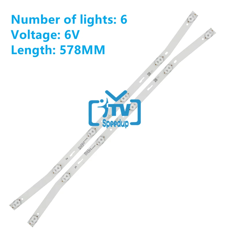 

4pcs LED blaklight strip 6 lamp For JS-D-JP32DM-061EC MS-L2082 (80510) E32DM1000 HE-75 backlight lamp