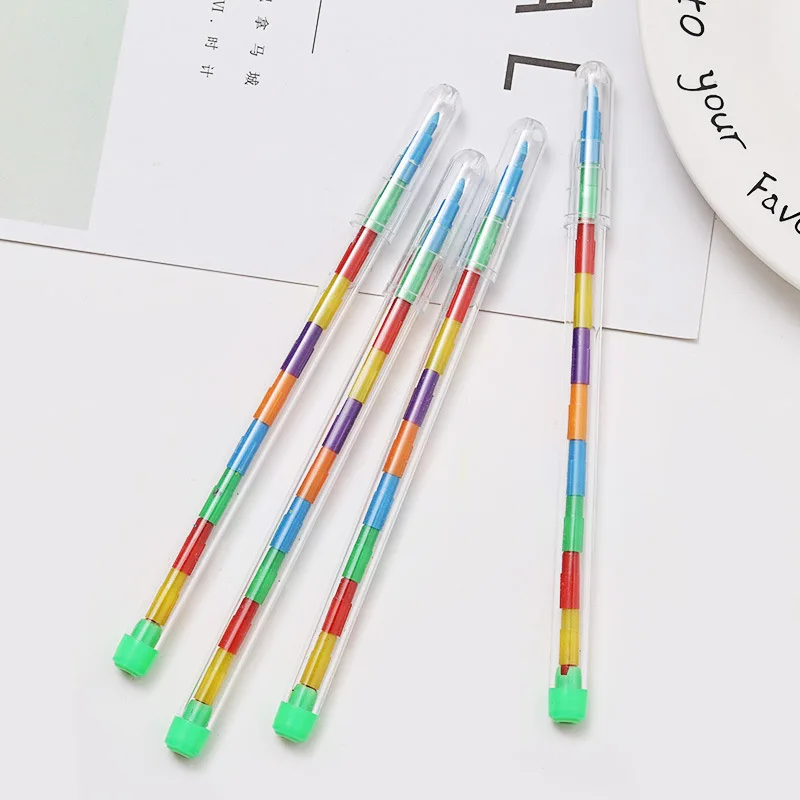 1pcs Replaceable Crayon Korean Creative Graffiti Kawaii Pens for Kids Painting Drawing Art Supply School Reward Office Supply