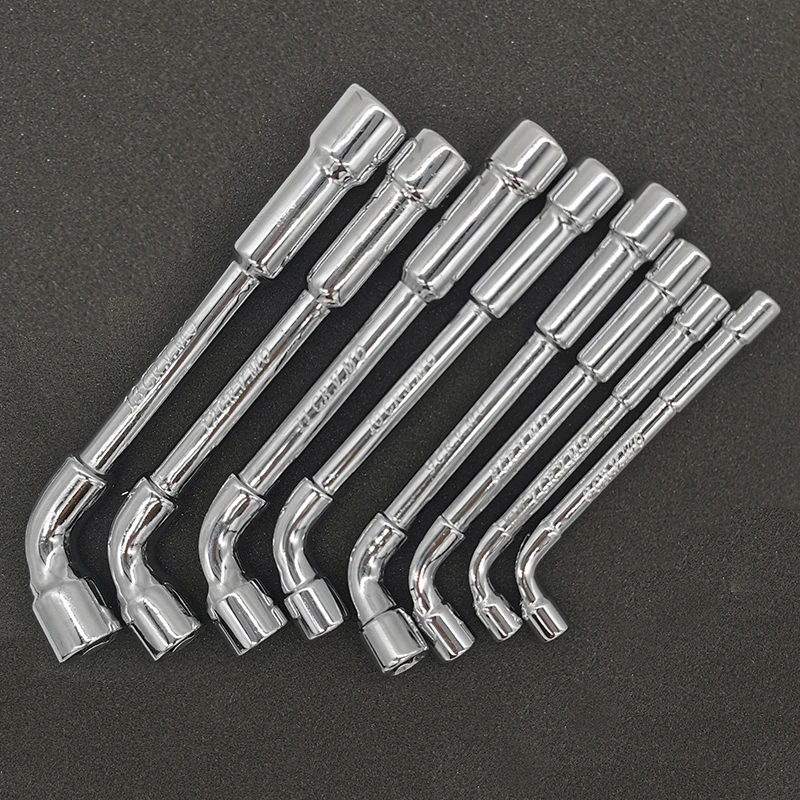 

6-13mm L Type Socket Wrench Set Double Head Outer Hexagon wrench Hand Tool Set Chrome Vanadium Steel 8pcs