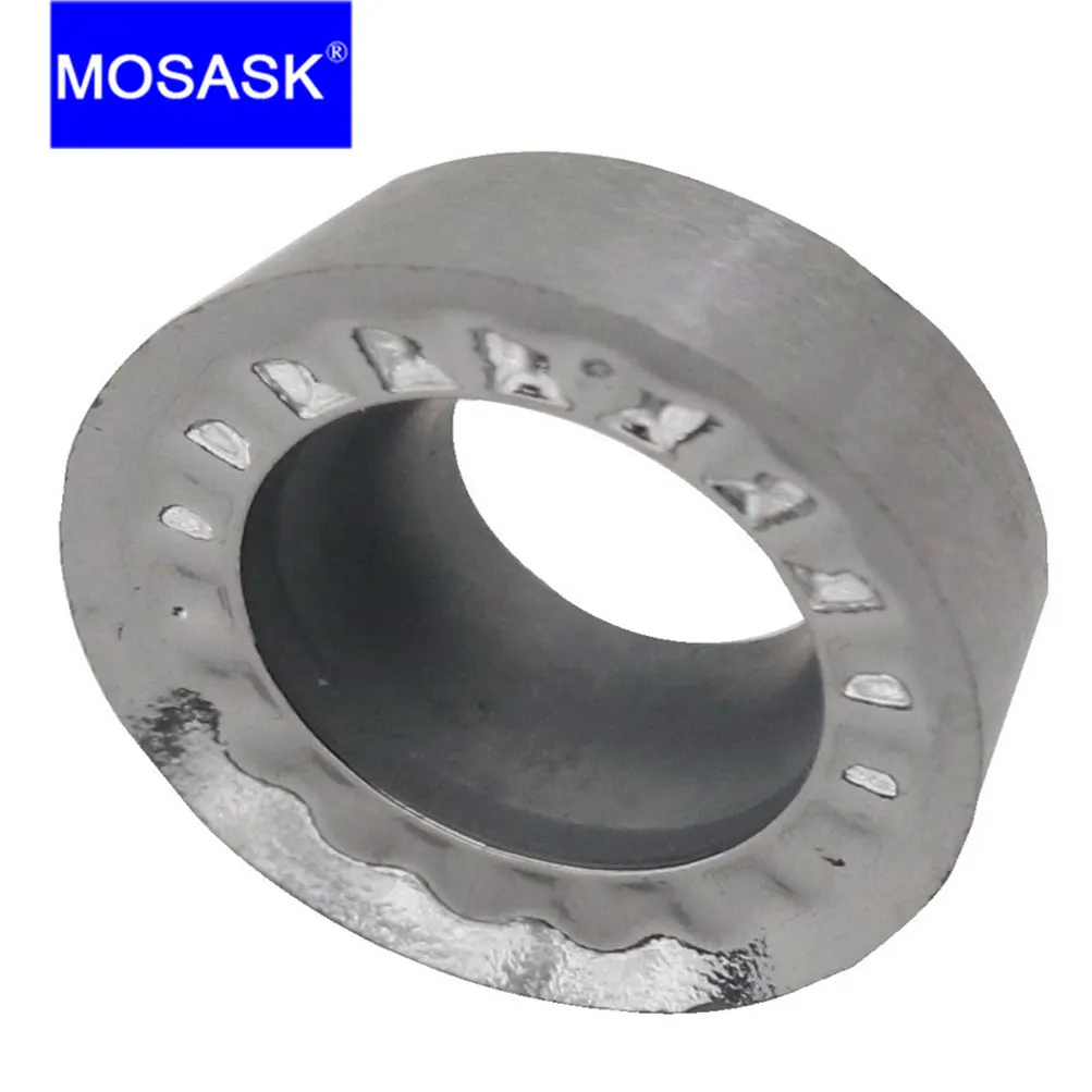 MOSASK-torno CNC para mecanizado de Metal no ferroso, 10 piezas, RPGT, 1003, 1204, cortador de fresado facial, insertos de carburo de tungsteno