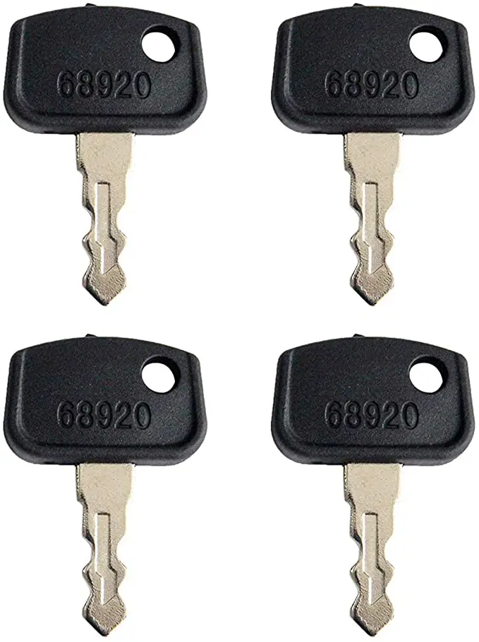 

4pcs 68920 PL501-68920 Ignition Keys for Kubota B BX Series Tractors B26 ZD321 ZD323 RTV 500 900 BX1860 BX1870 BX2370 BX2370-1