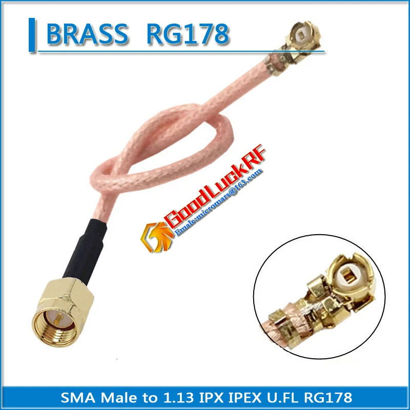 

1X Pcs High Quality SMA Male to IPX U.FL IPEX Female Pigtail Jumper RG178 Cable RF Connector Coaxial Low Loss