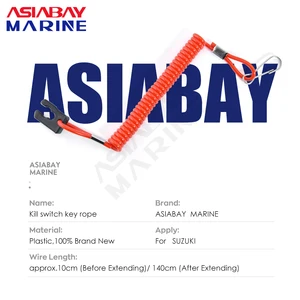 Suzuki Navy Outboard Motor Motor Kill Stop Switch, Key Cord Cord Tether for 2-425hp 8 Main Sales Peaks Suzuki Stern Motor - №5