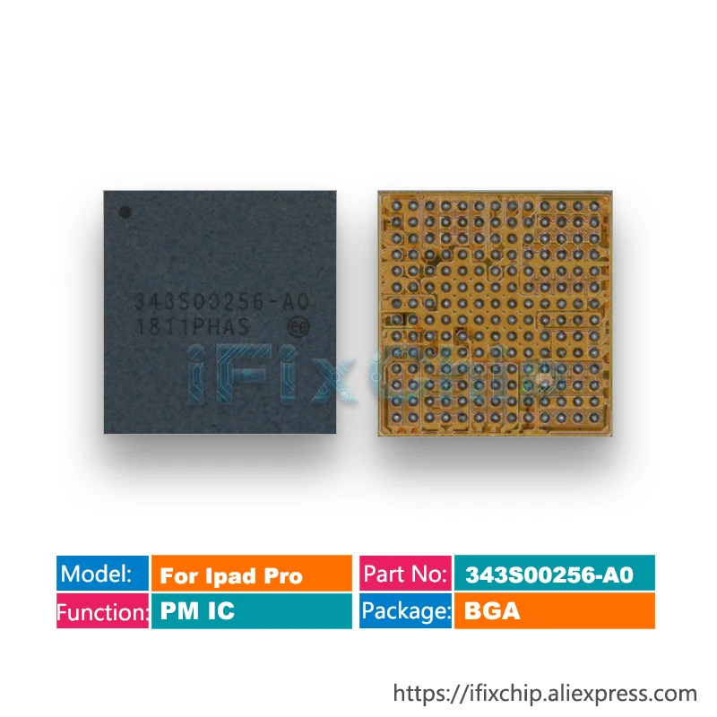 

1-5 шт./лот для iPad Power IC 343S00256-A0 343S00256-AO для iPad Pro 10,5, основной источник питания, чип PMIC PM IC PMU 343S00256