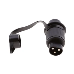 12V 3 Pins Electrical Cable Connector Light Plug Socket IP68 3 Way Male Round Wiring Connector For Caravan Truck RV Boat Trailer