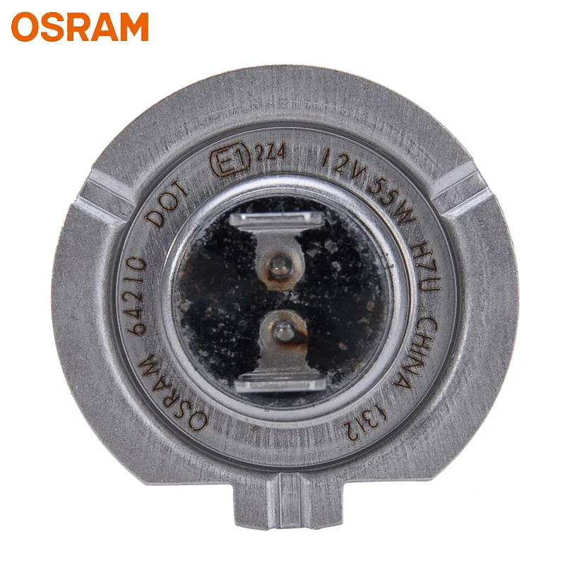 Farol padrão do halogênio do carro do OSRAM-H7, auto bulbo, lâmpada original, qualidade do OEM, 3200K, 12V, 55W, PX26d, 64210, 1Pc