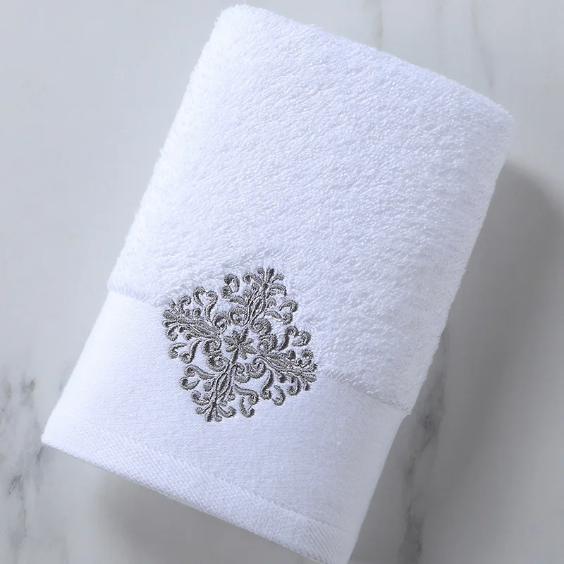 New Luxury Embroidery Adult Bath Towels Bathroom 140*80 cm Large Soft Cover Hotel For Home Blanket Decoration Terry Wedding Gift