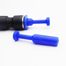 2PCS Blu Nylon Pneumatico Tappo di Chiusura Tubo Tubo Push Fit Connettore Linea Aria PP4, PP6, PP8, PP10, PP12