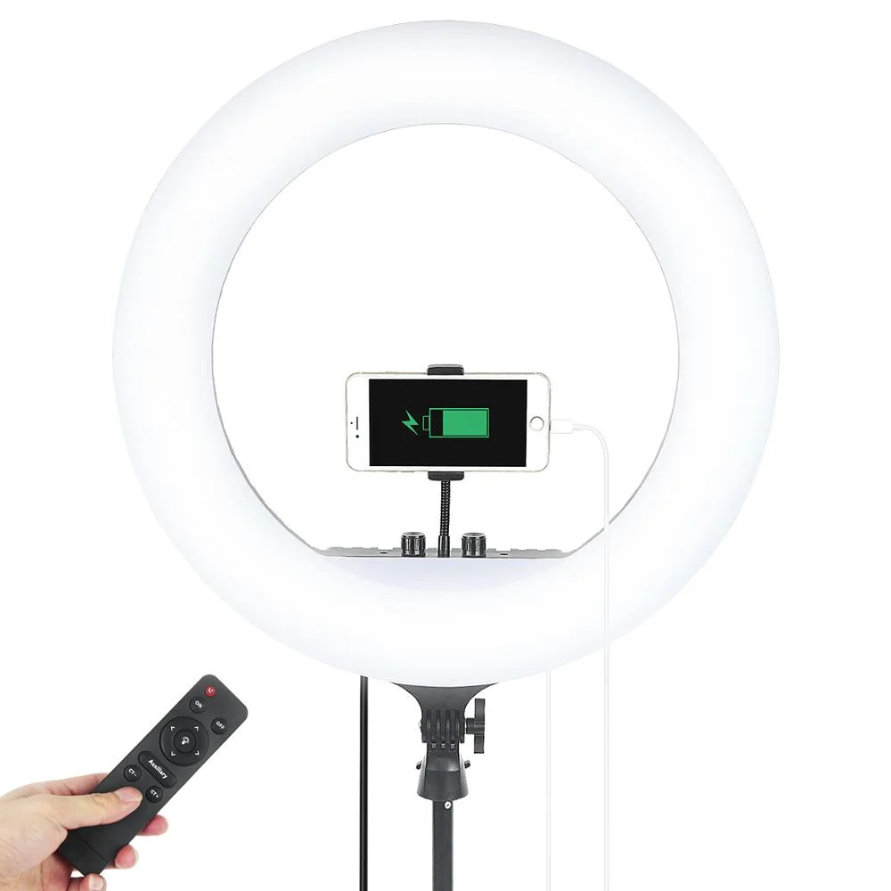 FOSOTO FT-54 21 Inch Led Ring Light Photography lamp Camera Phone Ringlight Makeup Video Ring Lamp With Tripod For Youtube