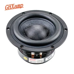 GHXAMP HIFI 5.25 Inch Subwoofer Woefer Speaker 4OHM 3-way Frequency Bass Loudspeaker 60W 120W Glass Fiber Basin 1PC