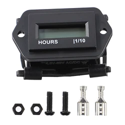 4.5-60V Waterproof Timer Practical LCD Display Engine Digital Hour Meter