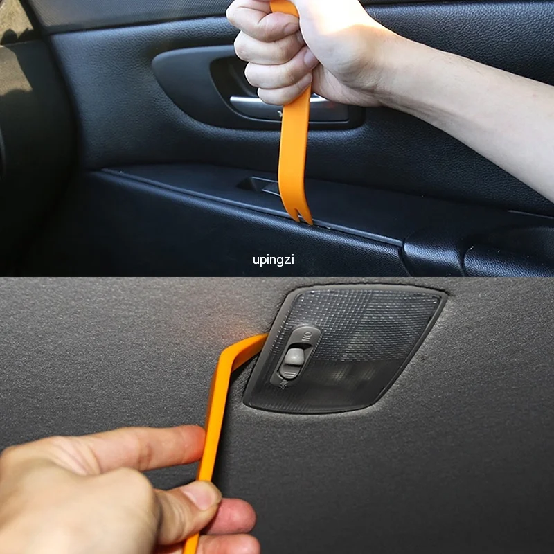 4Pcs Auto Door Clip Panel Trim Removal Tool Kits car Disassembly Tools Car Interior Plastic Seesaw Conversion Tool