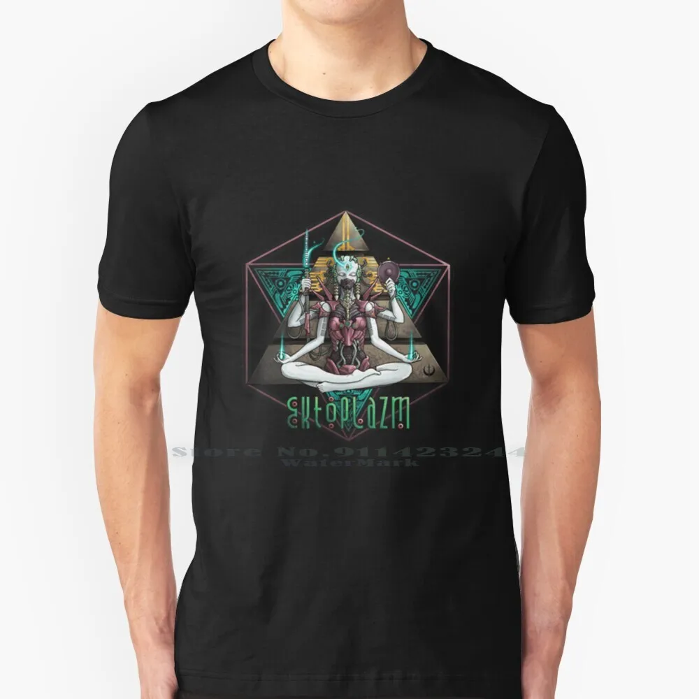 Ektoplazm Metamorphosis T Shirt Cotton 6XL Ektoplazm Psytrance Psychedelic Goa Geometric Cybernetic Cybergoth Techno Electric