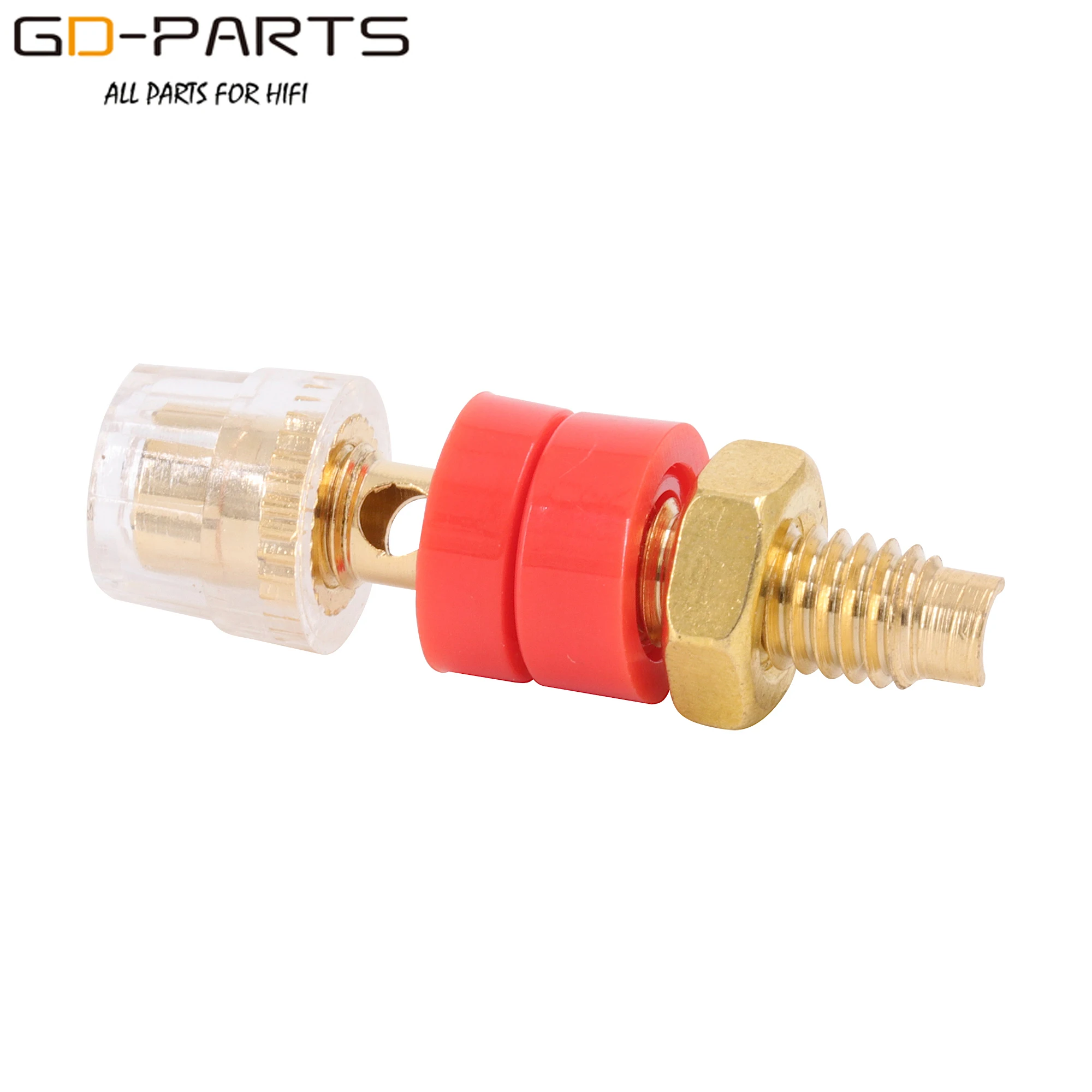 Mini Vàng Bằng Đồng Thau Loa Liên Kết Bài Nữ AMP Chuối Jack Cắm Ổ Cắm Cổng Kết Nối Bộ Chuyển Đổi Âm Thanh Hifi DIY