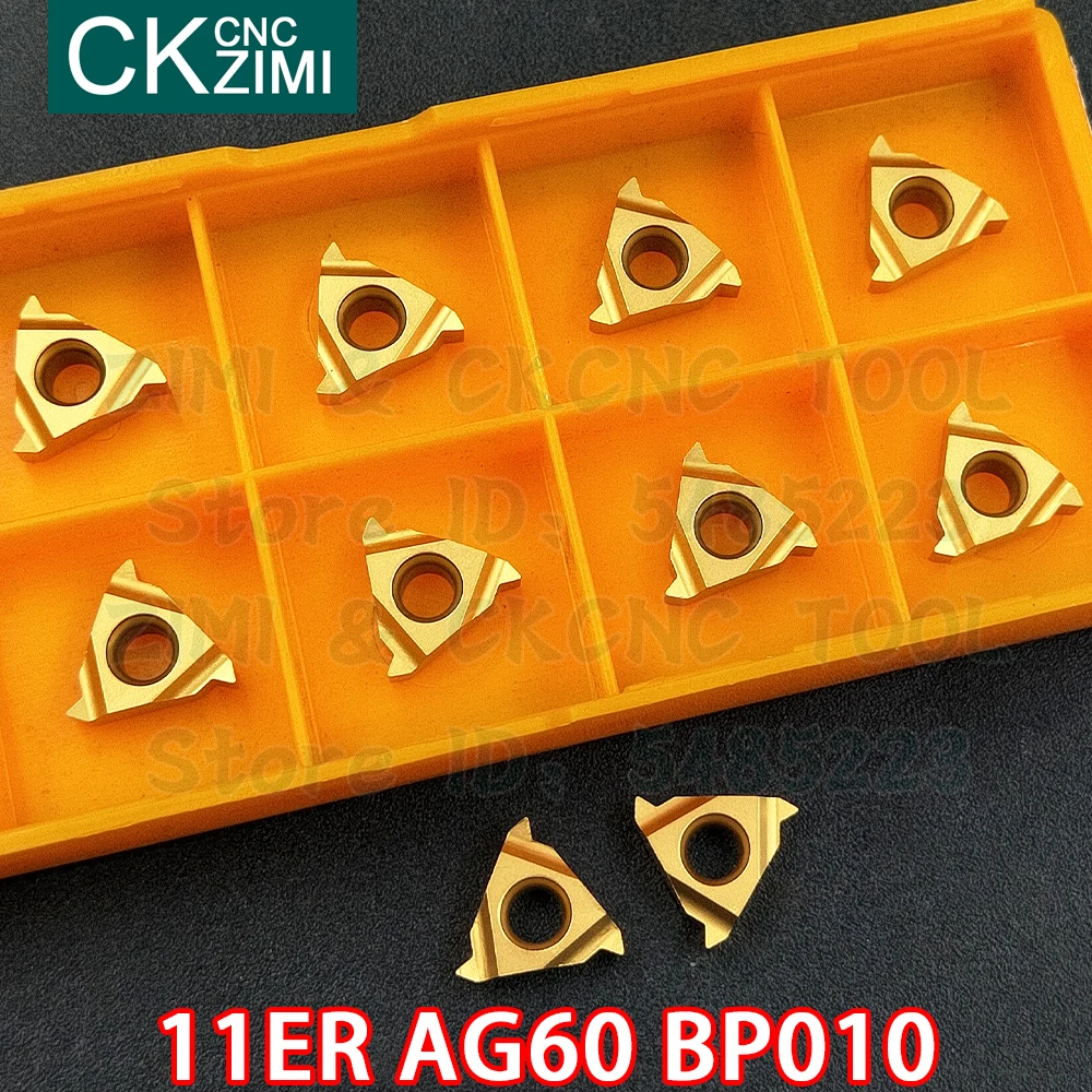 11ER AG60 BP010 카바이드 인서트 외부 스레드 인서트 도구 스레딩 도구 CNC 금속 선반 강철용 절삭 공구