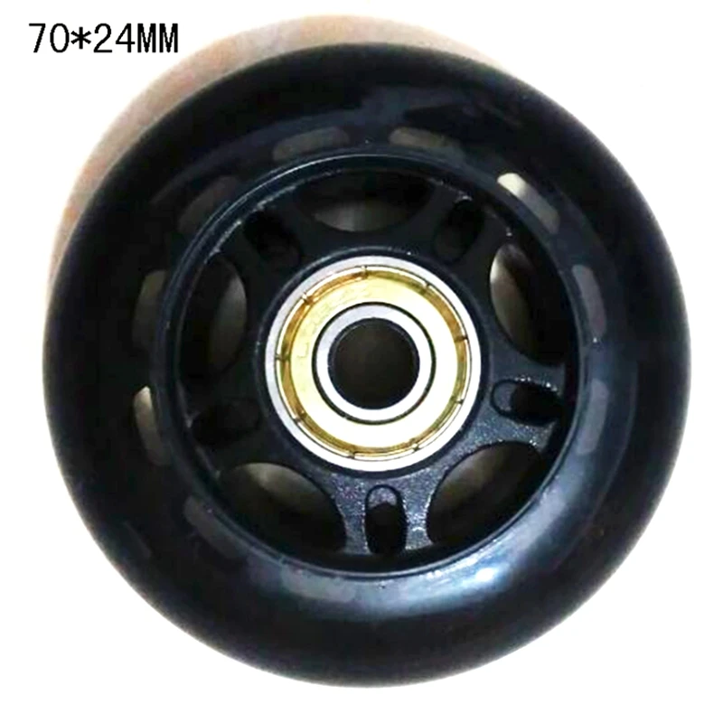 New 4Pcs Roller Skates Rubber Wheels Anti-Skid Mute Wear-Resistant Roller Skates Roller Skate Accessories