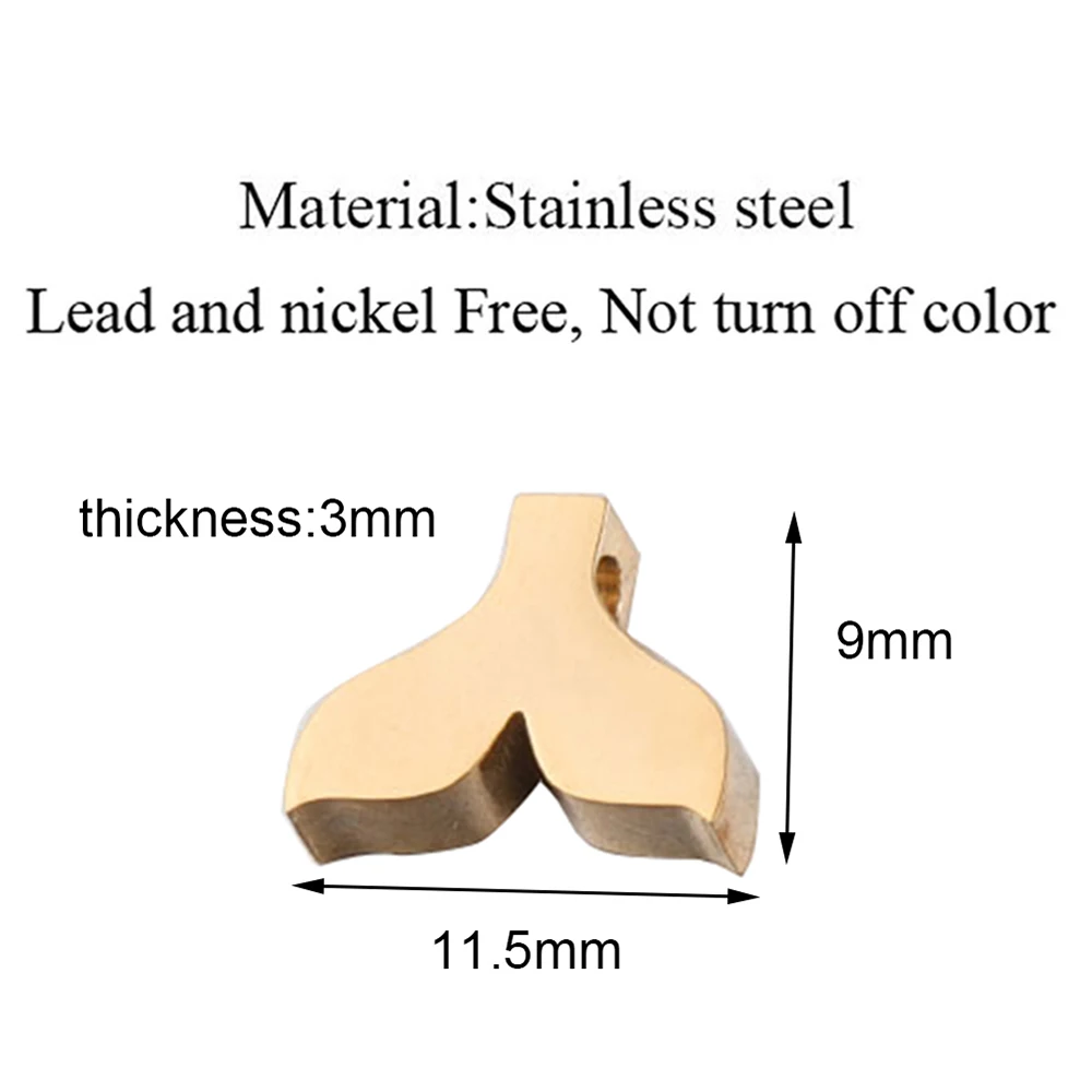 10Pcs Mermaid Fish Tail Bracelet Anklet For Women Gold Silver Color Stainless Steel Bracelet Necklace DIY Jewelry Accessories view 6