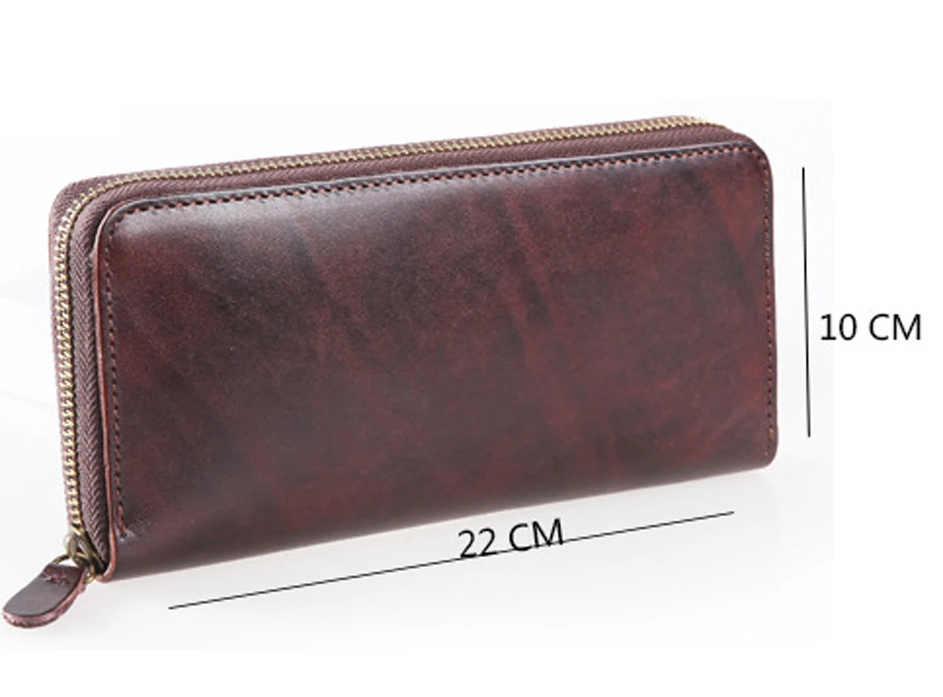 Business Handmade Leather Genuine Leather Men Long Wallet Retro Leisure Versatile First Layer Cowhide Wallets Pocket Purse