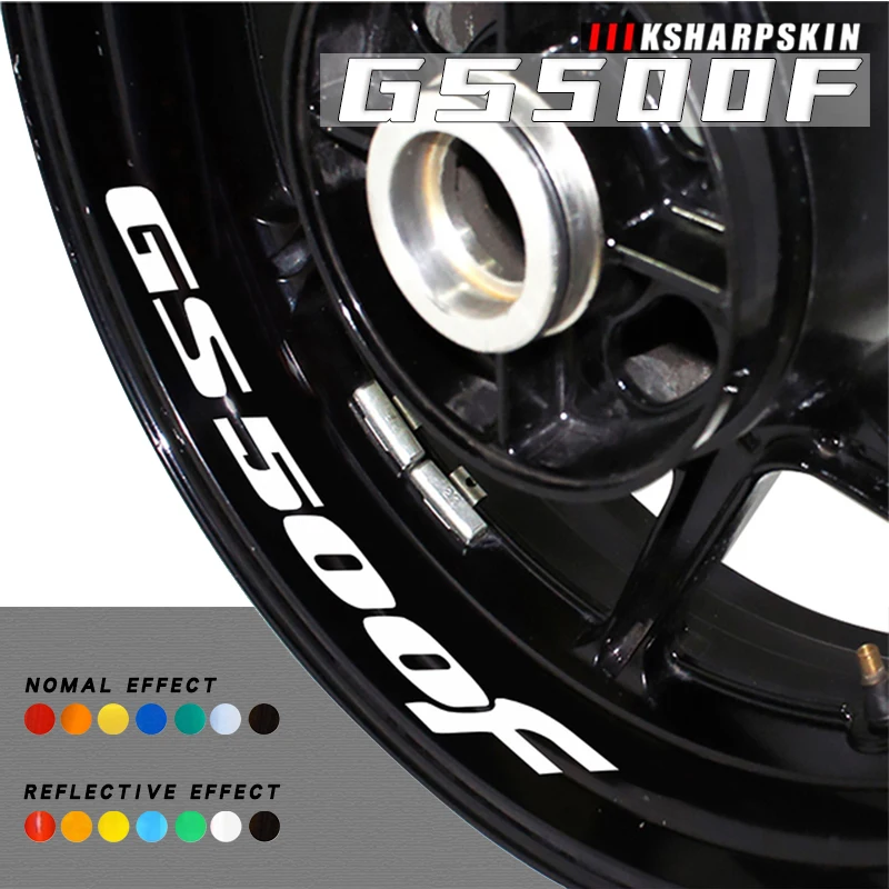 

Motorcycle inner ring decorative logos and decals reflective protective stickers night warning film for SUZUKI GS500F gs500f