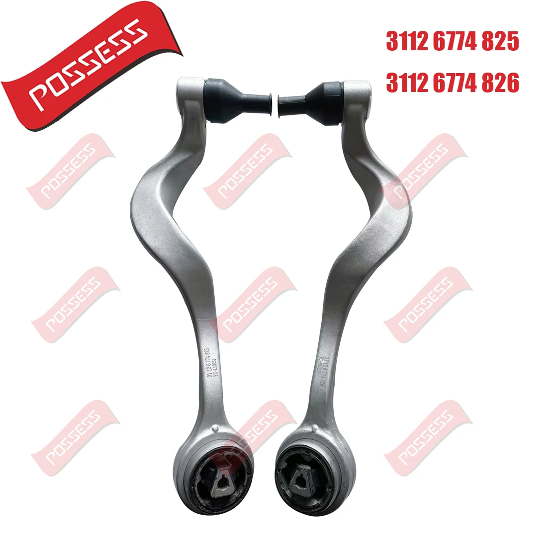 A Pair of Front Lower Suspension Curve Control Arm  For BMW 5 Series E60 E61 523i 525d 530i,OE 31126774825 31126774826