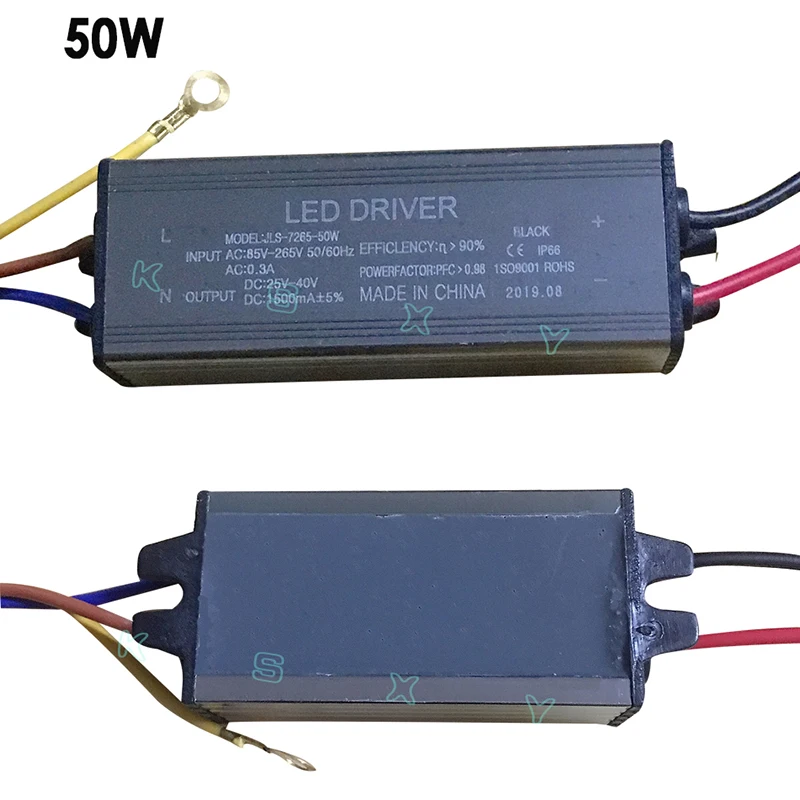 LED Driver 10W 20W 30W 50W 220mA/600MA/900MA/1500MA Power Supply Floodlight LED Driver Light Transformer IP66 Waterproof Adapter