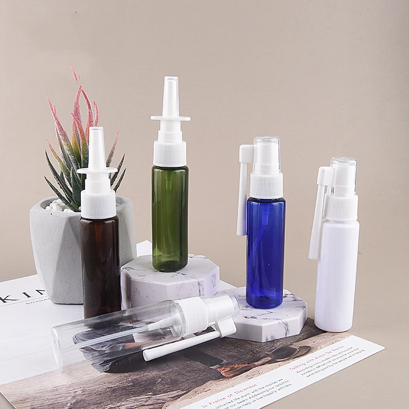 1PC 30ml PET spray bottles Elephant Nose Spray bottle Direct Spray Bottle 360 degree spray cosmetic tablet plastic bottle