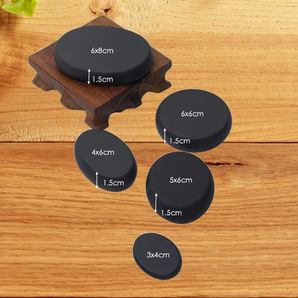Tontin 24pcs/set Hot Stone Massage Set spa massaging stones massager care jade basalt stone beauty salon health care lava rosh