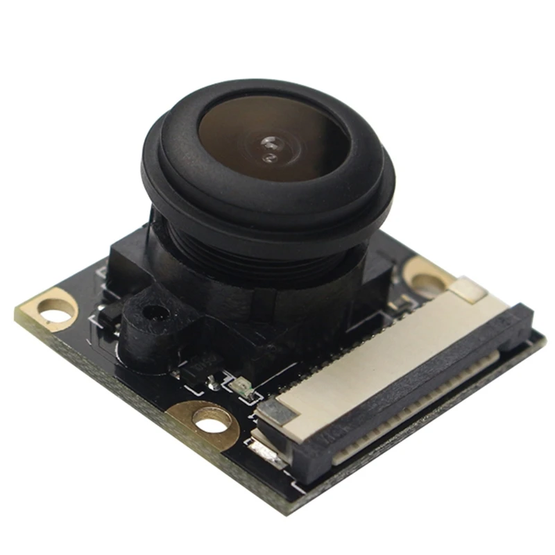 5MP 130 Graden Fisheye Lens 1080P Groothoek Night Focal Passen Camera Voor Raspberry Pi 4/Pi 4B/3B +/3B H052