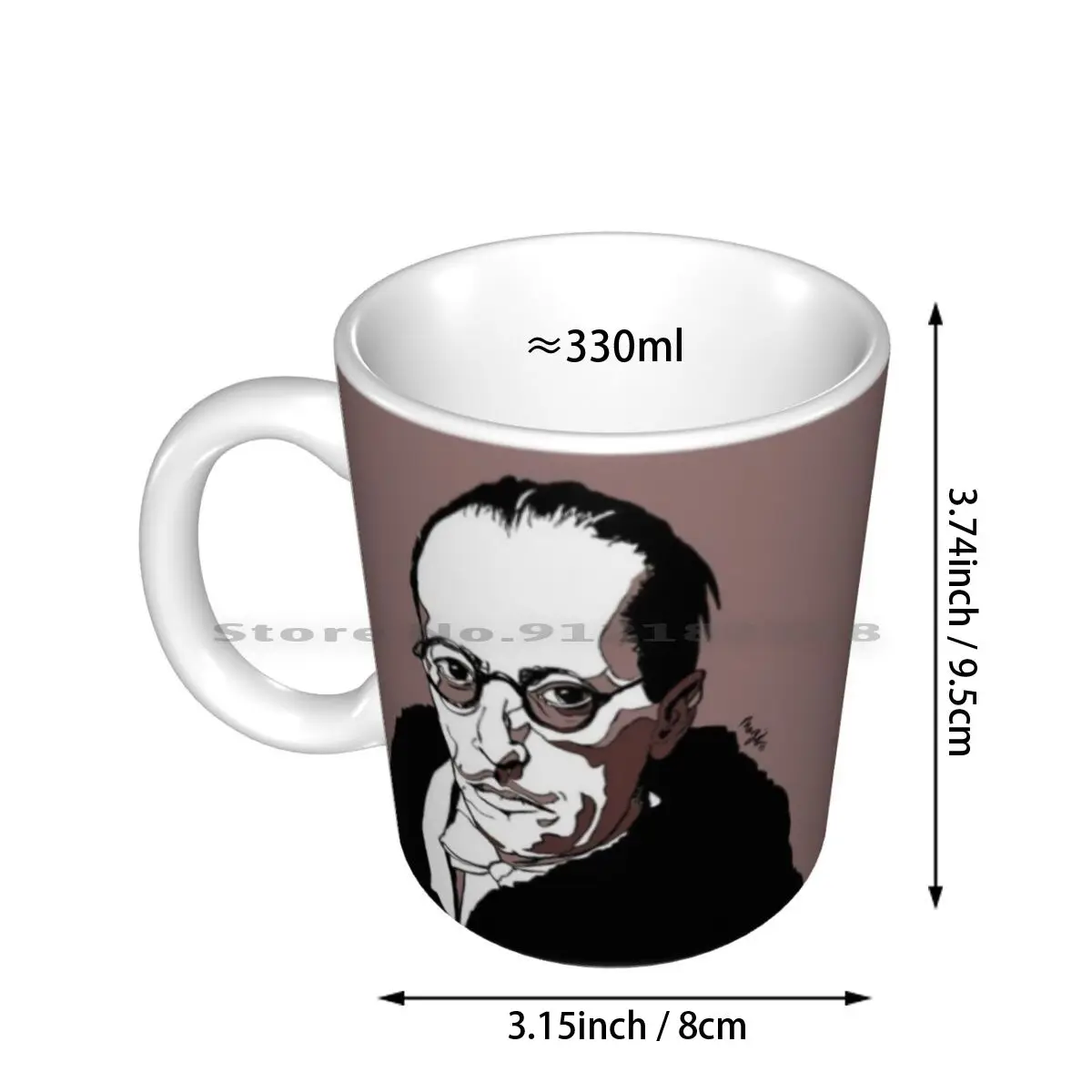 Igor Stravinsky Composer Ceramic Mugs Coffee Cups Milk Tea Mug Igor Fyodorovich Stravinsky Russian Composer Music Musician