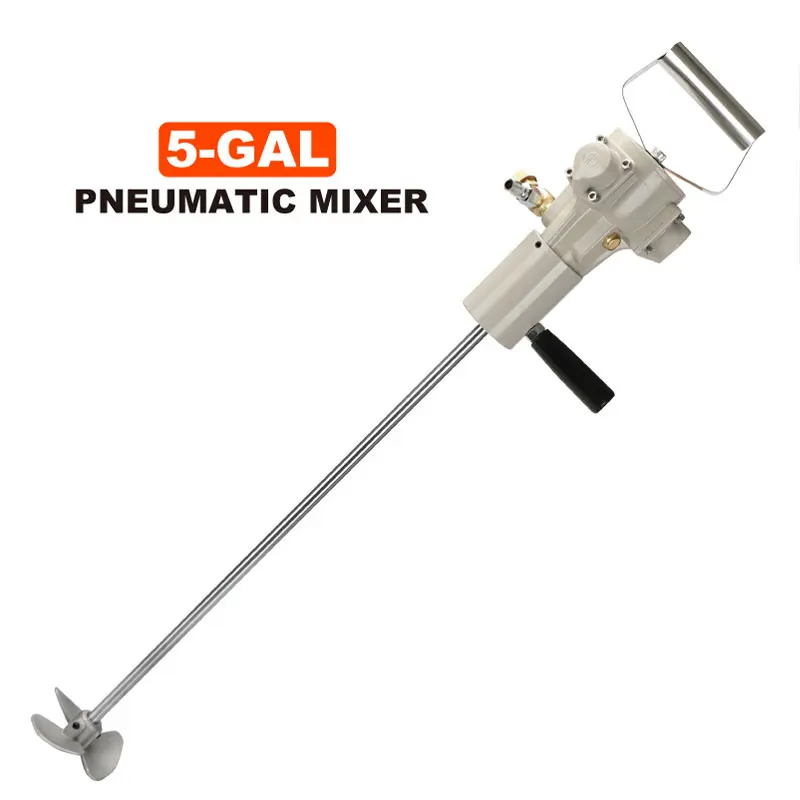 5 Gallon Agitator 20L Pneumatic Air Tool Mixer Machine Stirrer Paint Hand Manual Air Powered Dispersion