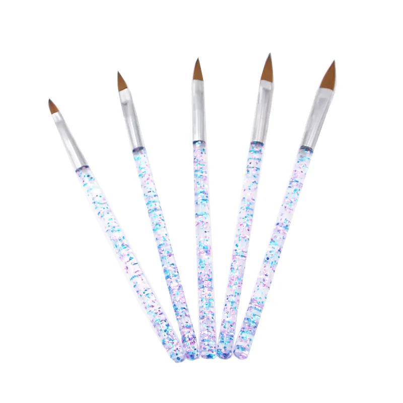 5pcs/pack High Quality UV Gel Nail Art Painting Pen Nail Art Brush Set Crystal Carving Pen Professional Manicure Tool