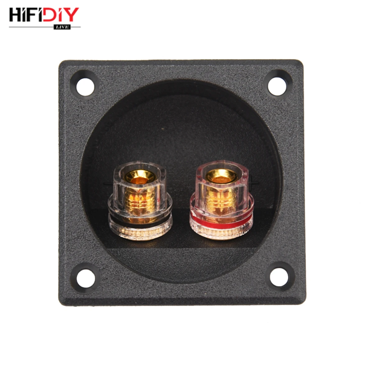 HIFIDIY Sống Vuông Vòng Tròn (Cài Đặt Lỗ 49Mm) loa Hộp Nối Nhà Ga Vỏ 2 Đồng Liên Kết Bài Dây Cáp Kết Nối