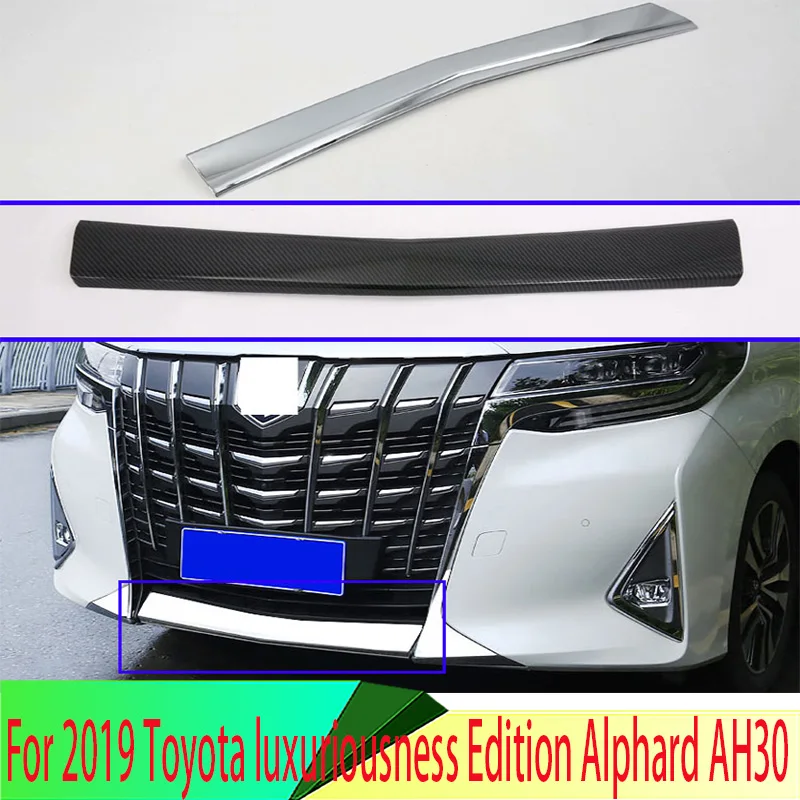 

For 2019 2020 2021 Toyota luxuriousness Edition Alphard AH30 Car Accessories ABS Front Head Bumper Cover Trim Styling