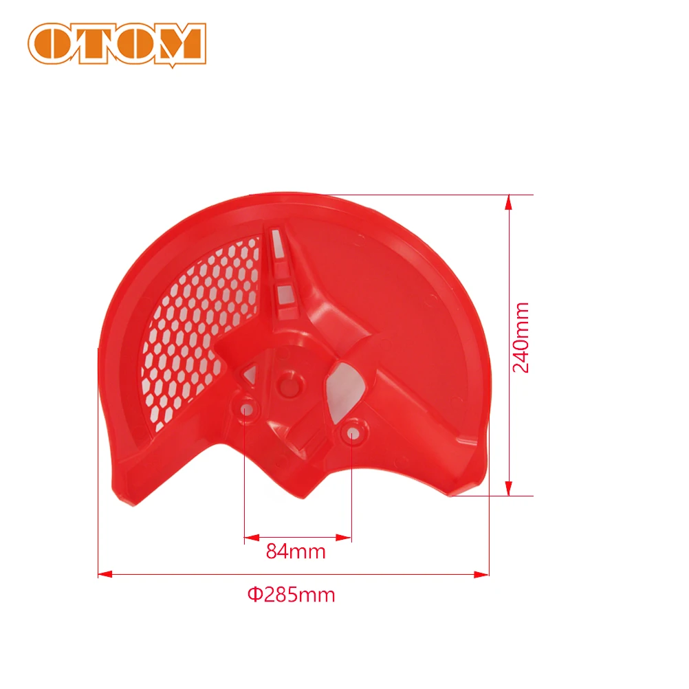 OTOM Motocross Front Brake Disc Cover Rotor Guards Rear Calipers Plastic Protection For Honda CRF250R CRF250RX CRF450R/RX Bike