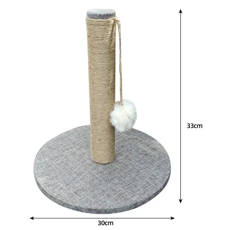 Imagem -06 - Sisal Cat Scratching Post para Gatinho Poste de Escalada Jumping Tower Toy com Bola Cat Scraper Pet Furniture Acessórios